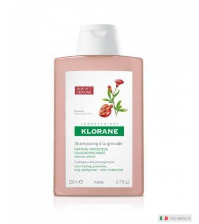 Klorane Shampoo al Melograno per capelli colorati colore brillante 200ml