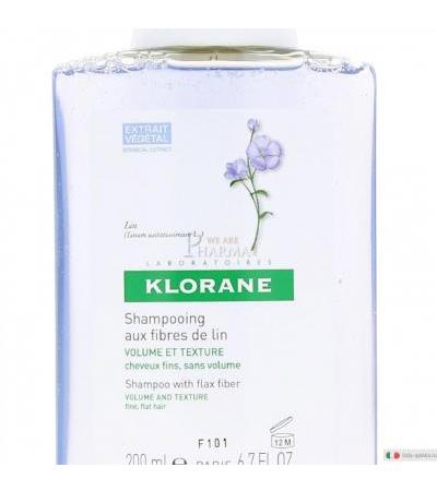 Klorane shampoo alle fibre di lino 200ml