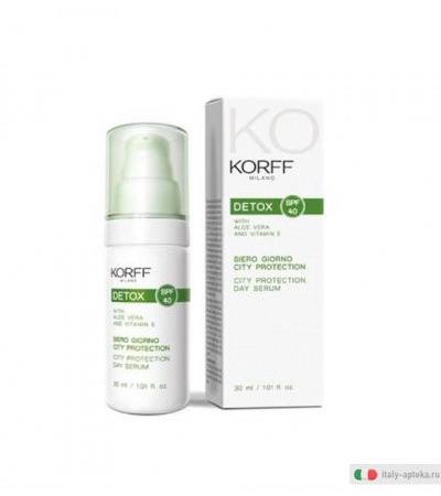 Korff Detox Siero Giorno City Protection SPF 40 30ml
