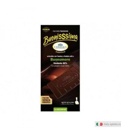 L'Angelina Tavoletta di Cioccolato Fondente 80% Buonissima per il buonumore 100g