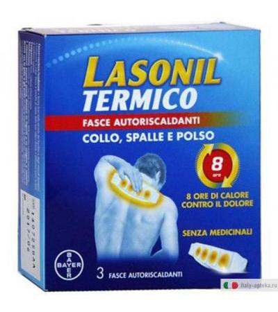 Lasonil Termico Collo Spalle e Polso 3 fasce autoriscaldanti