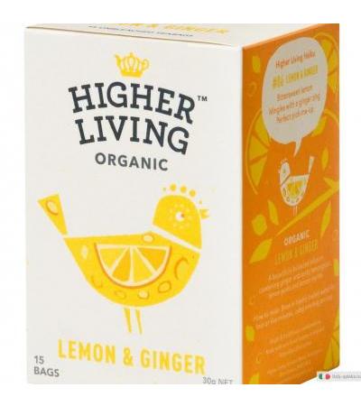 Lemon & Ginger infuso biologico di Limone e Zenzero 15 filtri