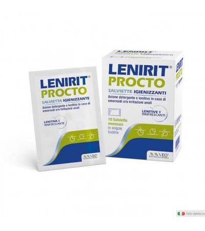 Lenirit Procto Salviette Igienizzanti lenitive e rinfrescanti 10 pezzi