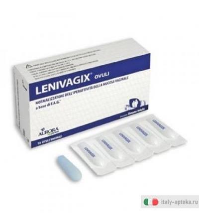 Lenivagix ovuli normalizzatore dell'iperattività della mucosa vaginale 10 ovuli vaginali