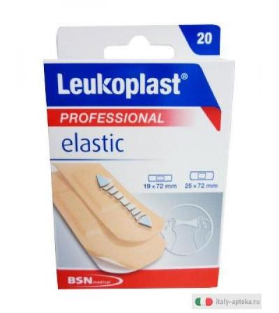 Leukoplast Professional Elastic cerotti elastici per pelli sensibili in 2 misure 20 pezzi