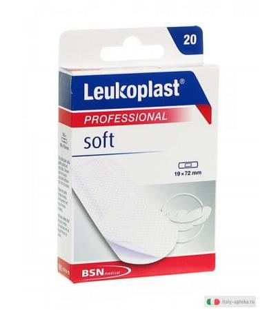 Leukoplast Professional Soft cerotto altamente traspirante 19x72 mm 20 pezzi