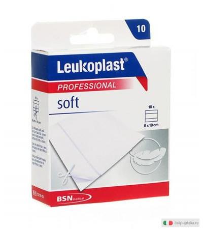 Leukoplast Professional Soft cerotto altamente traspirante 8x10 cm 10 pezzi