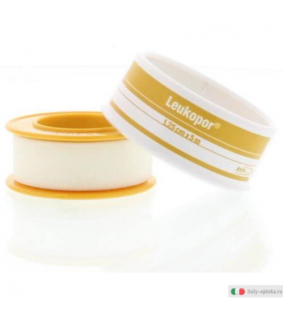 Leukopor Cerotto su roccheto in TNT per pelli sensibili 1,25x500cm