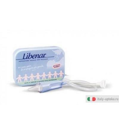 Libenar Aspiratore nasale per neonati con beccuccio morbido + 3 ricambi