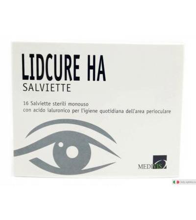 Lidcure-HA Salviettine monouso con acido ialuronico 16 pezzi