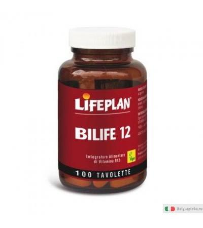 Lifeplan Bilife 12 utile per il metabolismo energetico e al sistema nervoso senza glutine 100 tavolette