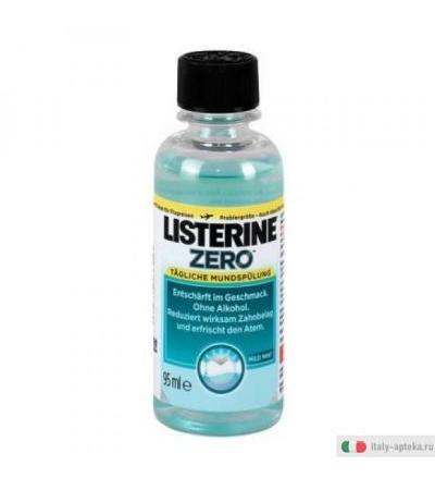 Listerine Zero colluttorio delicato senza alcol formato viaggio 95ml