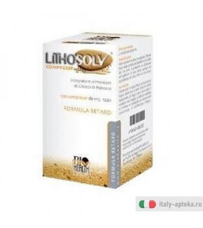 Lithosolv formula retard per favorire il ripristino e il mantenimento dell'equilibrio acido-base sistemico e urinario 100 compresse