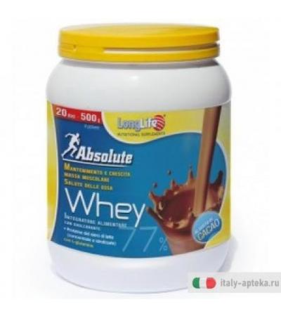 Longlife Absolute Whey cacao fonte di proteine 500g
