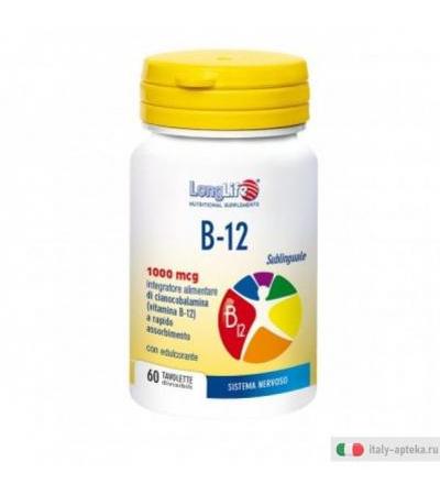 Longlife B12 benessere del sistema nervoso 1000mcg 60 tavolette