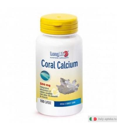 Longlife Coral Calcium Coadiuvante per ossa e denti sani 100 capsule