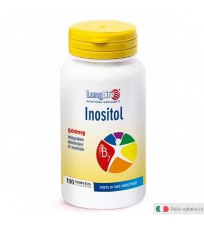 Longlife Inositol 500mg controllo del colesterolo 100 compresse