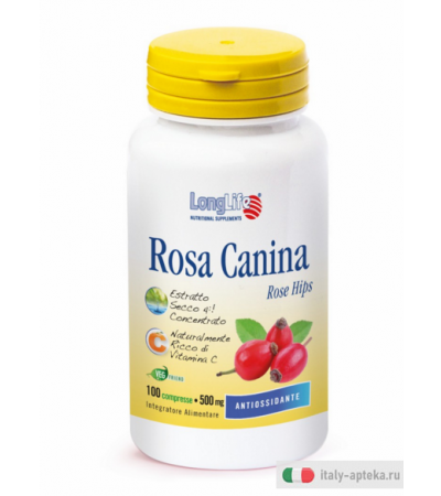 Longlife Rosa Canina antiossidante 100 compresse