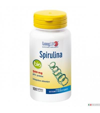 Longlife Spirulina Bio Azione di sostegno e Ricostituente 100 capsule