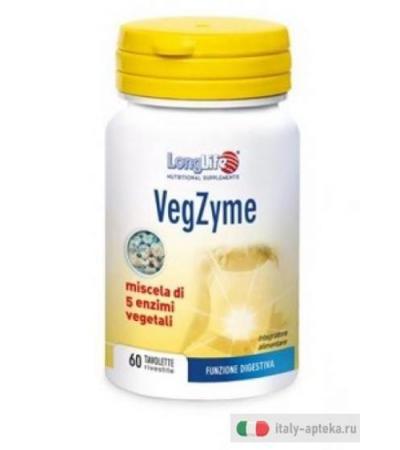 Longlife Vegzyme Integratore Alimentare Rilassamento Sonno Stress 60 tavolette