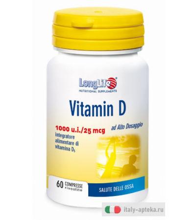 Longlife Vitamina D3 1000 u.i 60compresse