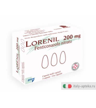 Lorenil 200mg 3 capsule molli vaginali