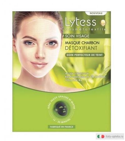 Lytess Trattamento Viso Detox Maschera al Carbone