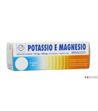Magnesio e potassio Bracco integratore alimentare 12 compresse effervescenti