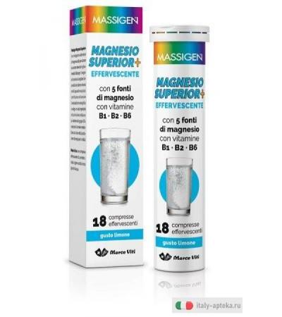 Magnesio Superior+ Effervescente Gusto Limone 18 compresse