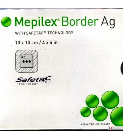 Mapilex border Ag 10x10 cm 5 pezzi