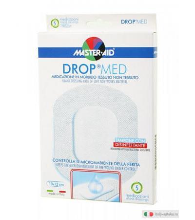 Master Aid DROP MED medicazione in morbido tessuto non tessuto 5 pezzi 10x12 cm