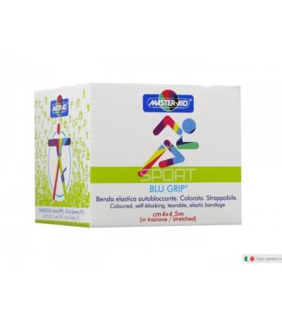 Master Aid Sport Blu grip benda elastica autobloccante cm 4 x 4,5 m