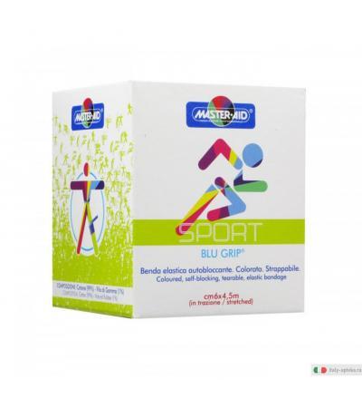 Master Aid Sport Blu grip benda elastica autobloccante cm 6 x 4,5 m