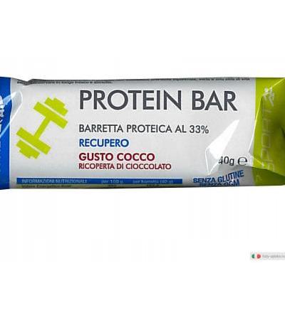Master Aid Sport Protein Bar Barretta proteica Recupero gusto cocco ricoperta di cioccolato 40g