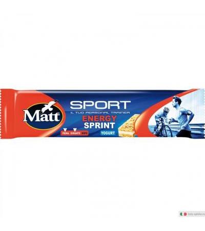 Matt Energy Sprint barretta energetica utile per gli sportivi gusto Yogurt 35g