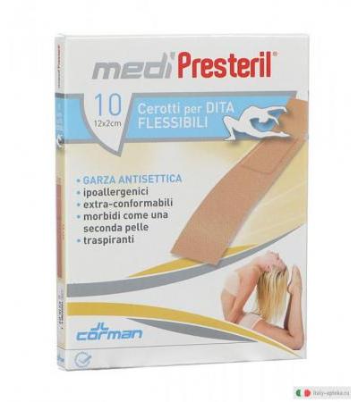 MediPresteril 10 cerotti per dita flessibili 12 x 2 cm
