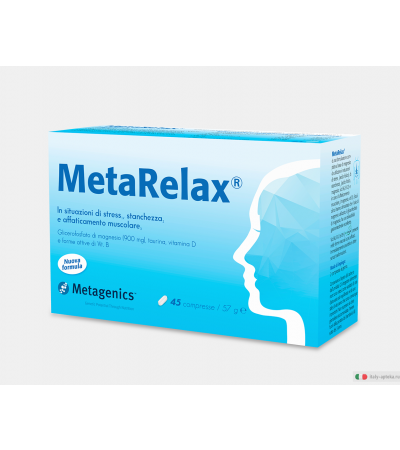 Metarelax Integratore Magnesio, Vitamine e Taurina 45 compresse