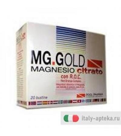 MG.Gold magnesio citrato 20 bustine