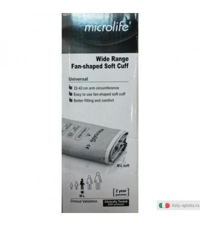 Microlife Wide Range Fan-Shaped Soft Cuff Bracciale per Misuratori Di Pressione M-L 22-42cm