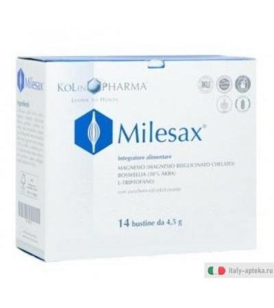 Milesax Integratore Magnesio, Boswellia e L-triptofano 14 bustine