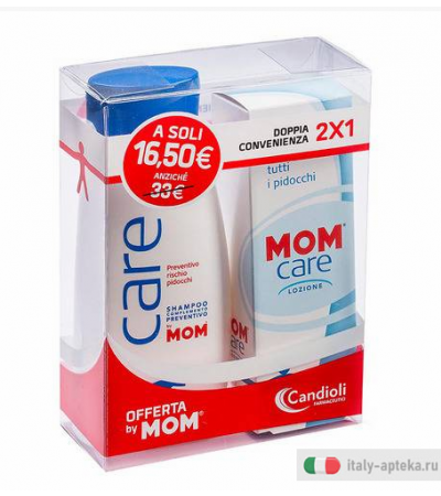 MOM Care Respinge i pidocchi BIPACK Shampoo + Lozione