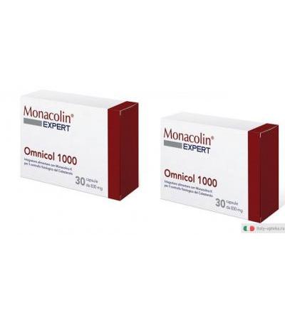 Monacolin Expert Omnicol 1000 integratore alimentare per il colesterolo 30 capsule