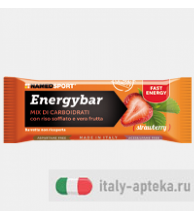 Named Energybar gusto fragola mix di carboidrati 35g