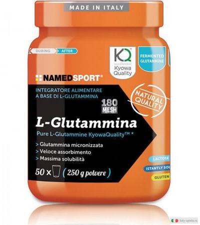 Named L-Glutammina integratore in polvere 250g