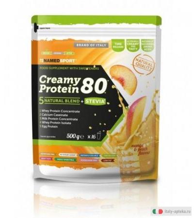 Named Sport Creamy Protein 80 gusto mango e pesca 500g