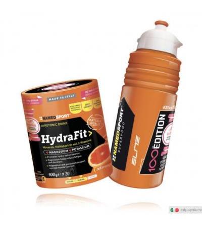 Named Sport HydraFit Drink vitamine e sali minerali 400g + IN OMAGGIO Borraccia 100th Edition Giro d'Italia