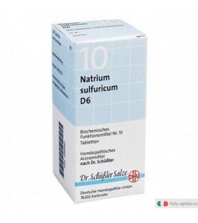 Natrium Sulfur 10 Schüssler 6DH 50 Disintossica L'organismo