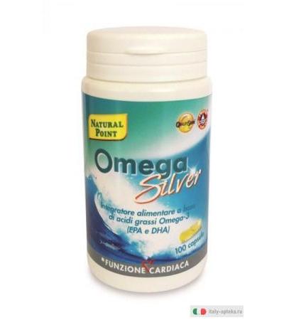 Natural Point Omega Silver Integratore alimentare a base di acidi grassi omega-3 100 capsule