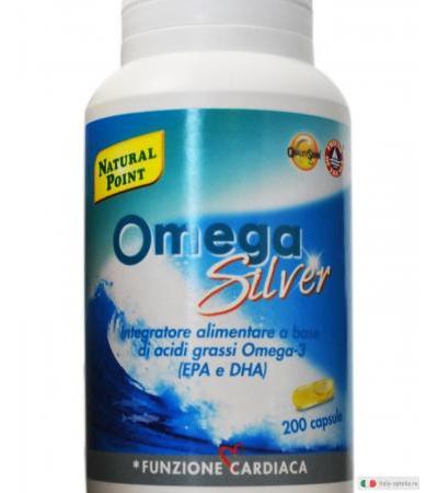 Natural Point Omega Silver Integratore alimentare a base di acidi grassi omega-3 200 capsule