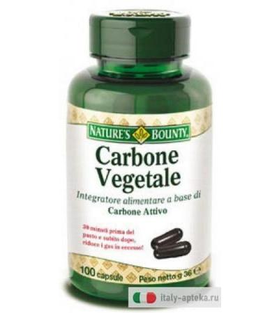 Nature's Bounty Carbone Vegetale 100 capsule